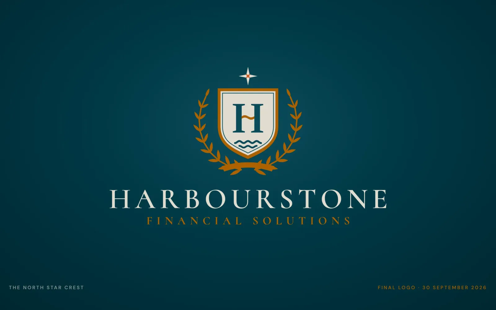 The HarbourStone brand identity, built by Synmek, with numbered design and engineering notes