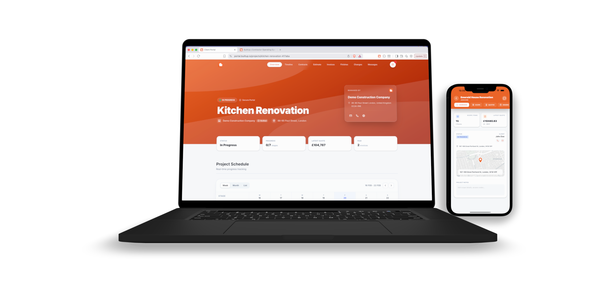 BuiltUp on iOS and Android