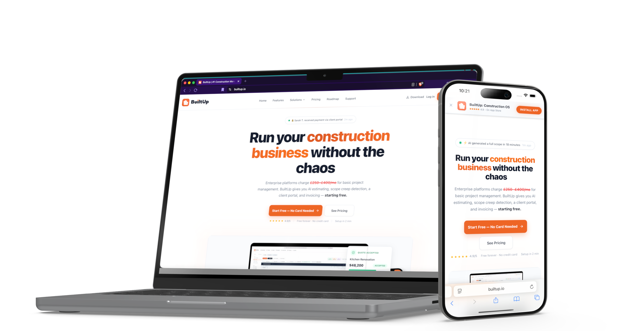 BuiltUp.io Marketing Website