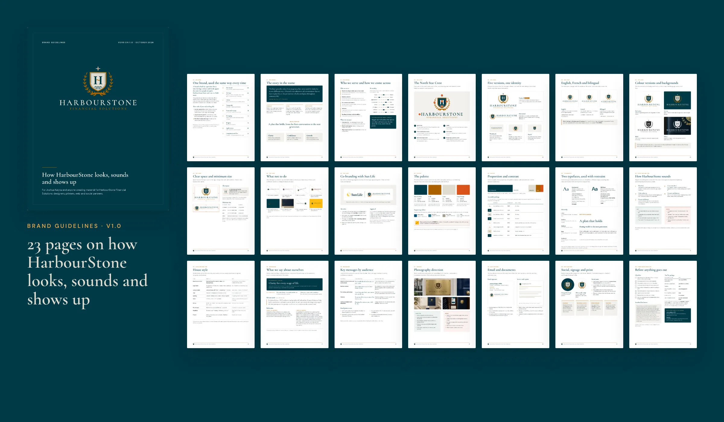 HarbourStone: 23 pages of brand guidelines