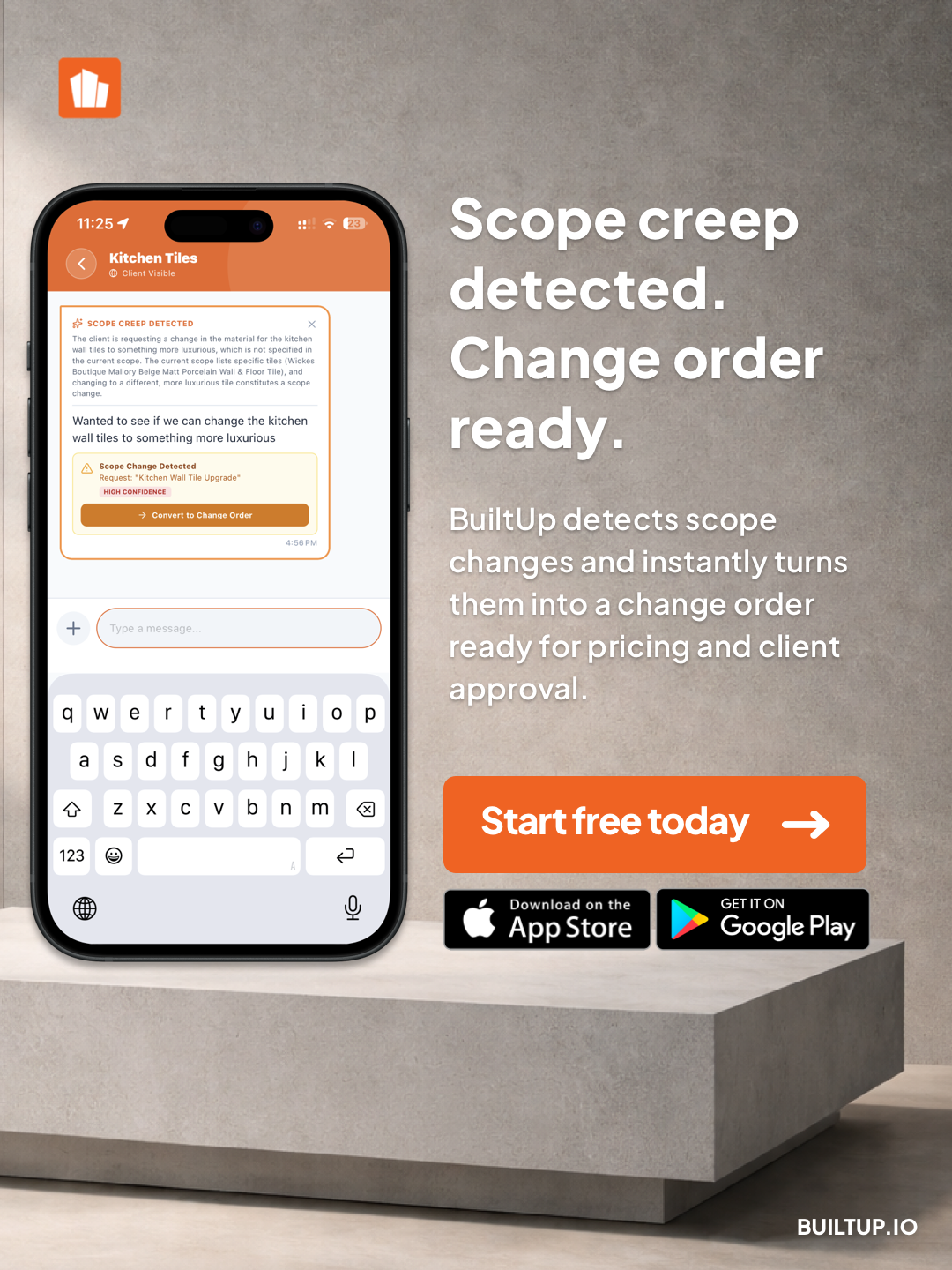 BuiltUp Ad — Scope Creep