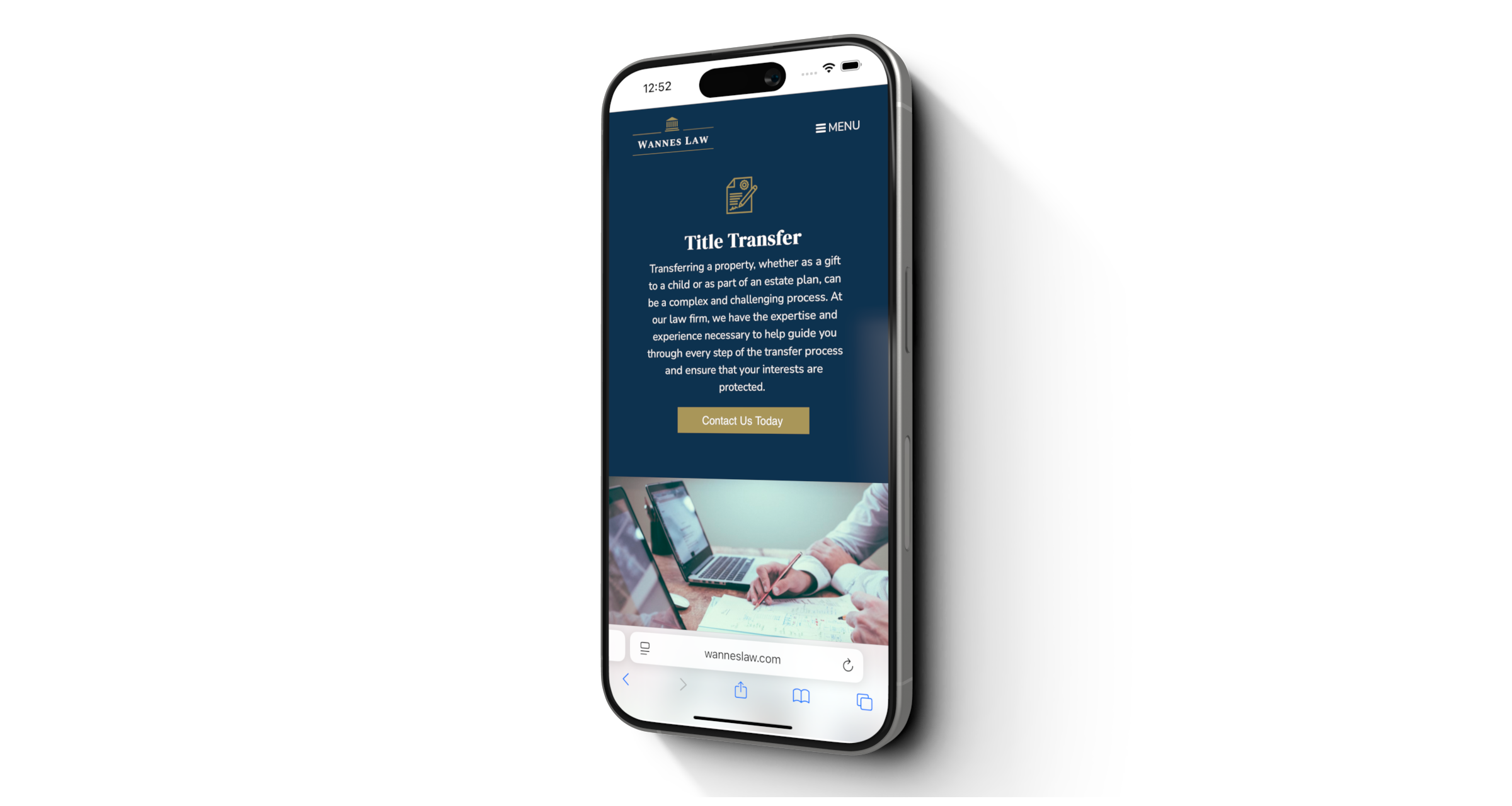 Wannes Law Content Pages