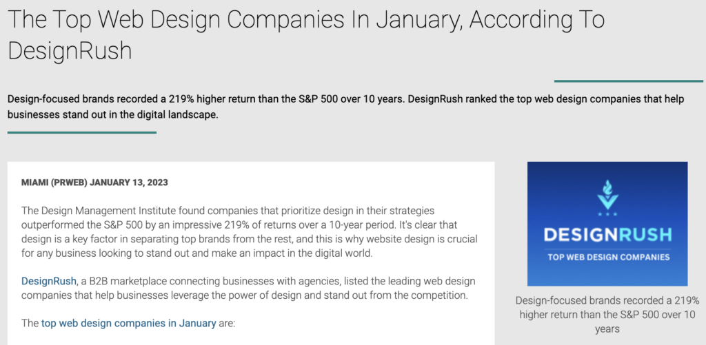 Synmek Makes The Top Web Design Companies in January List!