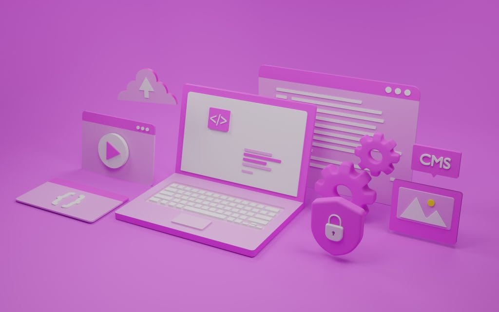 software-web-development-3d-illustration
